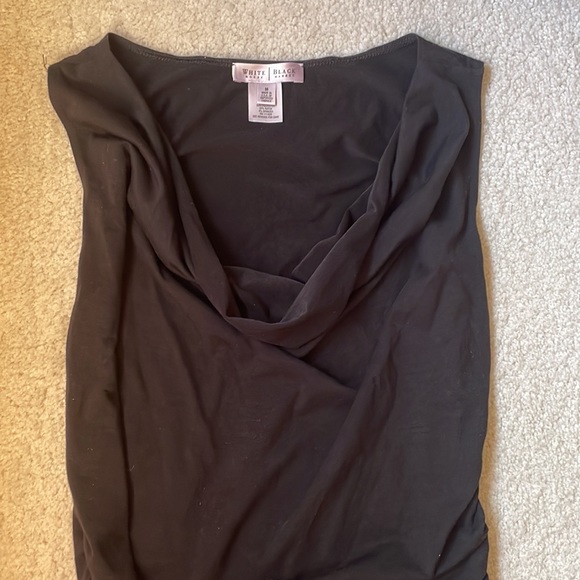 Black scoop neck blouse - Picture 3 of 5